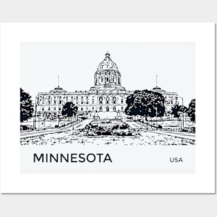 Minnesota State USA Posters and Art